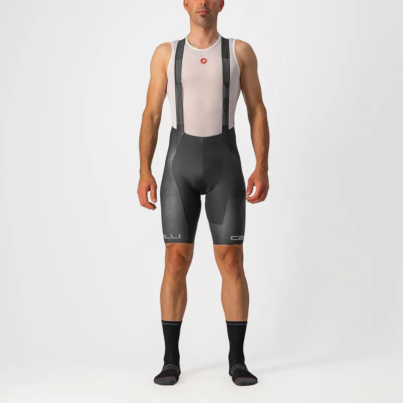 Castelli Free Aero RC Pro Bib Shorts in Grey/White