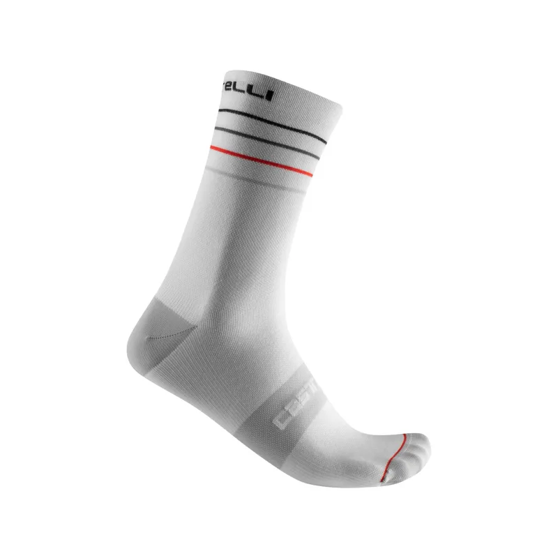 Castelli Endurance 15 Socks White Black Red