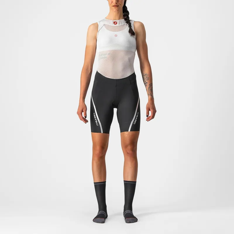 Castelli Velocissima 3 Women's Shorts in Black/Silver