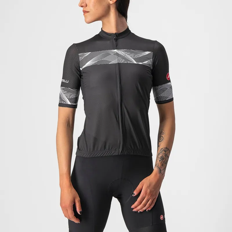 Castelli Fenice Women's Jersey in Black/White