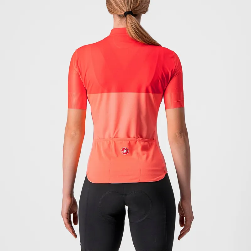 Castelli Velocissima Women's Jersey in Coral Flash/Brilliant Pink-1