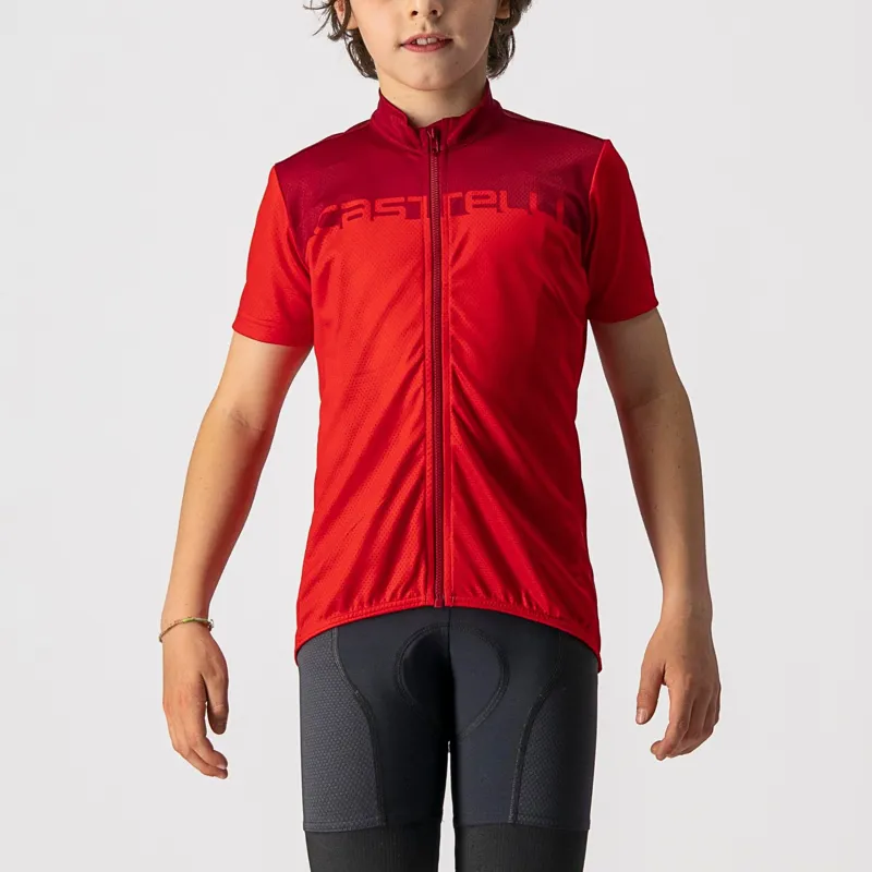 Castelli Neo Prologo Kids Jersey in Red Pro