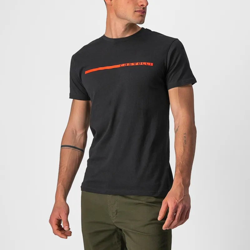 Castelli Ventaglio T-Shirt in Black/Red