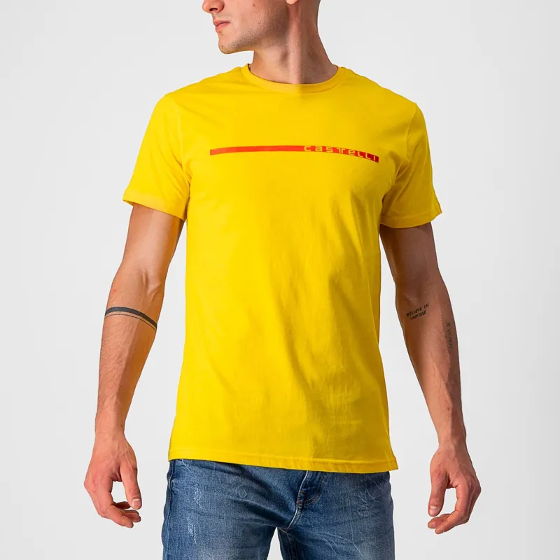 Castelli Ventaglio T-Shirt in Yellow/Black
