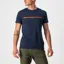 Castelli Ventaglio T-Shirt in Savile Blue/Red
