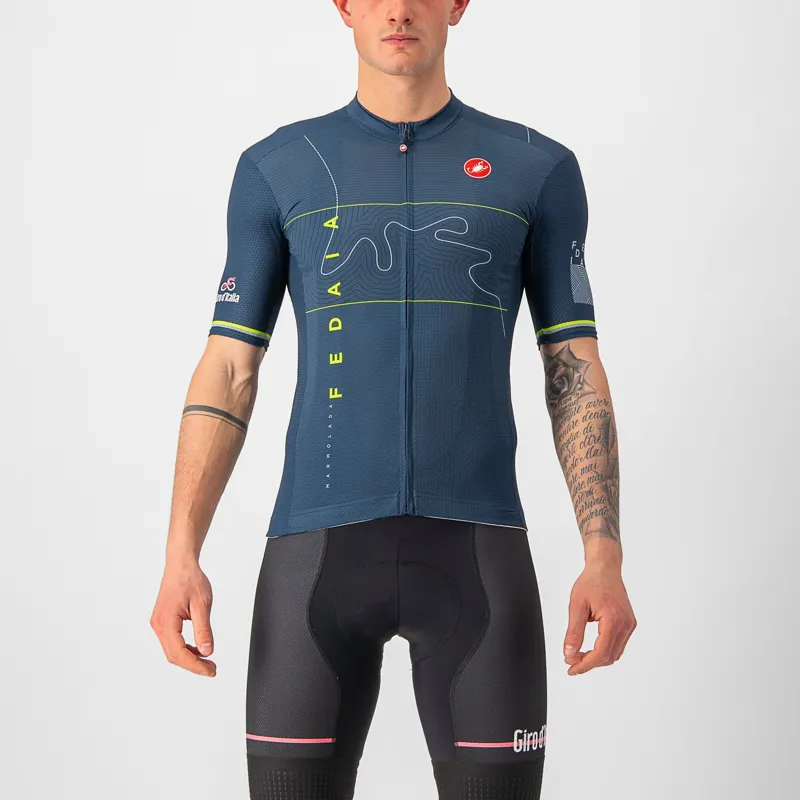 Castelli Giro d'Italia Marmolada Jersey Moonlit Blue