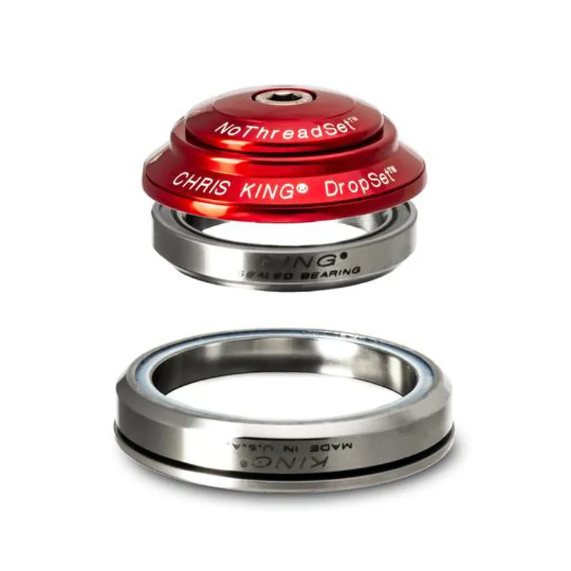 Chris King Dropset 2 42/52 Headset Red 1-1/8 inch 1-1/2 inch