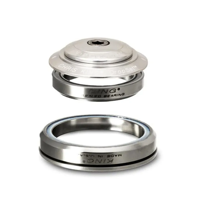Chris King Dropset 5 42/52 Headset Silver 1-1/8 1-1/2 inch
