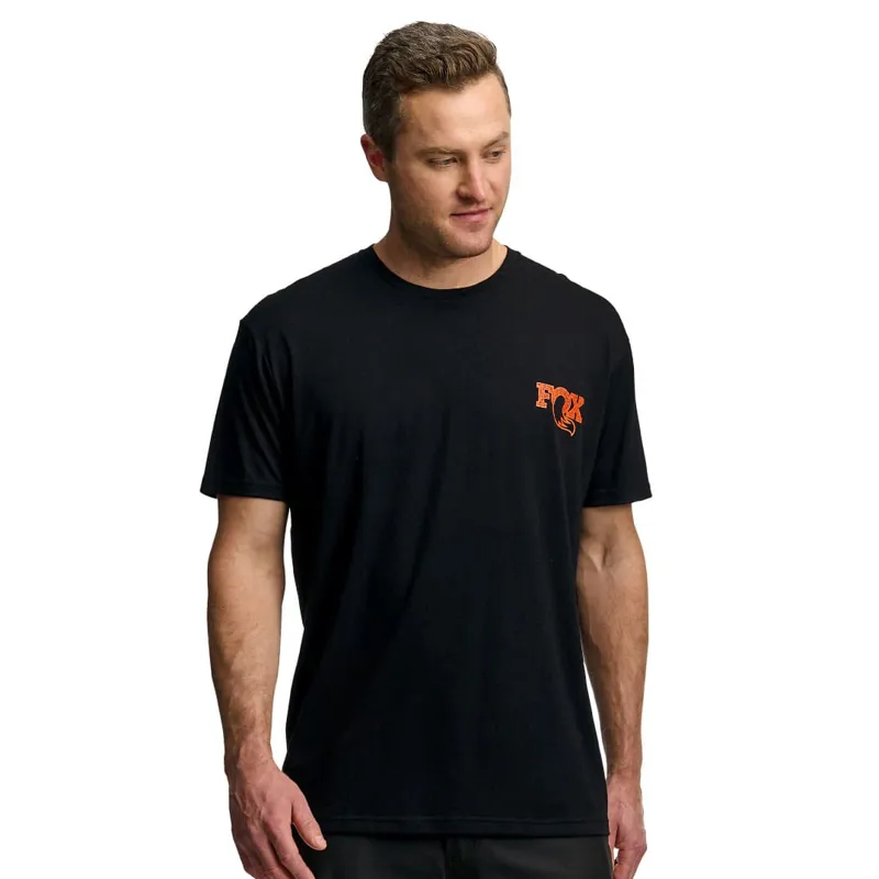 Fox Textured Short Sleeve Tee Black-2