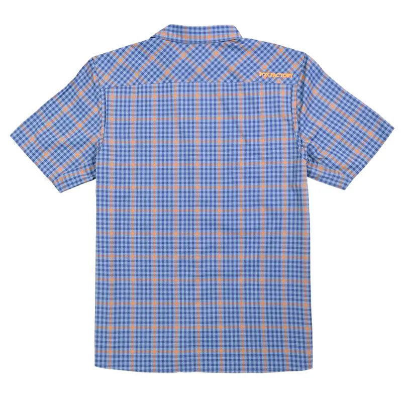 FOX Shop Shirt Plaid Orange/ Blue -1