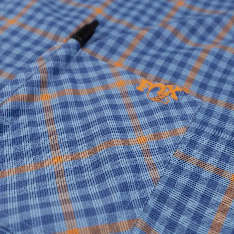 FOX Shop Shirt Plaid Orange/ Blue -2