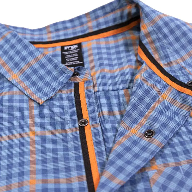 FOX Shop Shirt Plaid Orange/ Blue -3