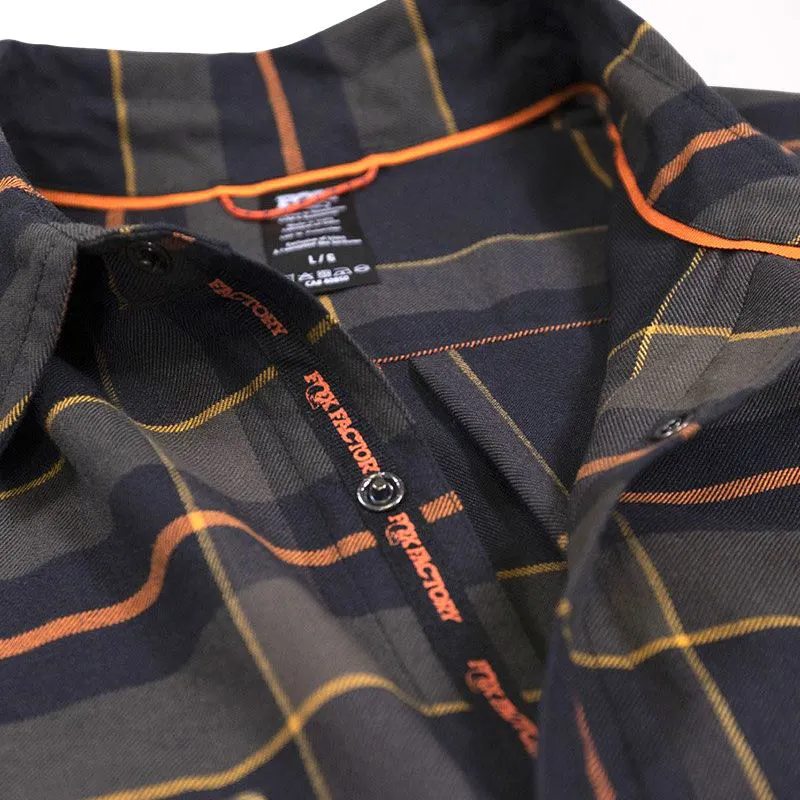FOX Flannel Shirt Black -2