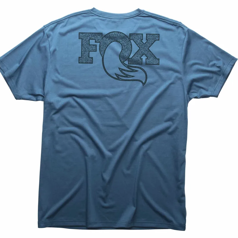 Fox Textured SS Tee Blue-1