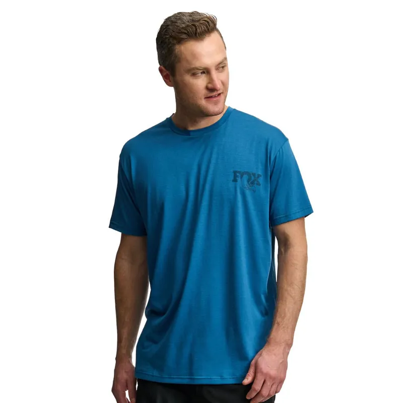 Fox Textured SS Tee Blue-2