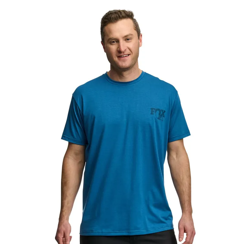 Fox Textured SS Tee Blue-3