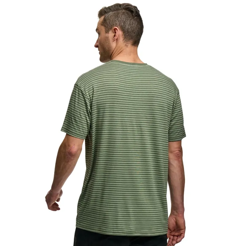 Fox Striped Short Sleeve Tee Green-3