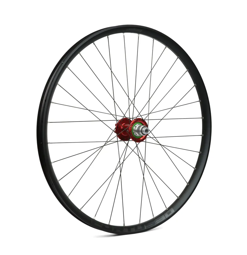 Hope Pro 4 DH 29ER Fortus 30W 150mm Rear Wheel in Red-1
