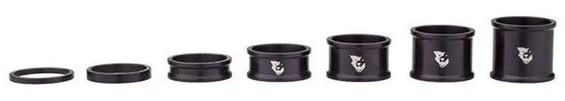 Wolf Tooth Precision Headset Spacers 5 Pack Black 