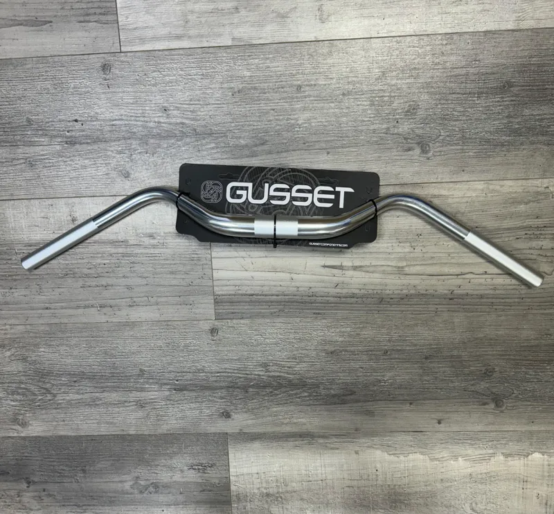 Gusset Components 750mm 31.8mm Urban/Gravel Beard Bar in Silver -1