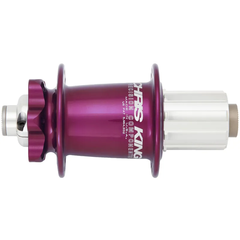 Chris King MTB ISO Rear Hub 135QR - Shimano Driveshell Purple 32h