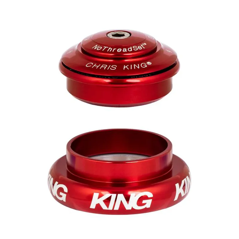 Chris King Inset 7 ZS44/EC44 Headset Red 1-1/8 1-1/2 inch