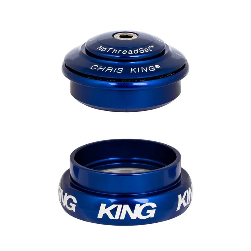 Chris King Inset 8 ZS44/EC44 Headset Navy 1-1/8 inch  1-1/4 inch