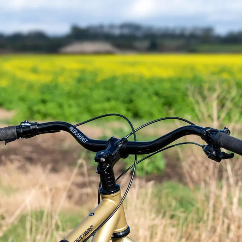 Gusset Components 750mm 31.8mm Urban/Gravel Beard Bar in Silver -2