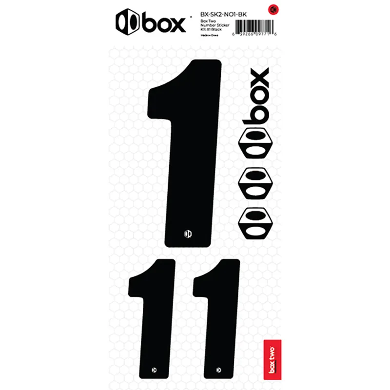 BOX Two Number Sticker Kits Black-4