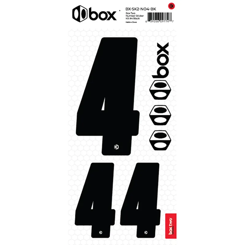 BOX Two Number Sticker Kits Black-5