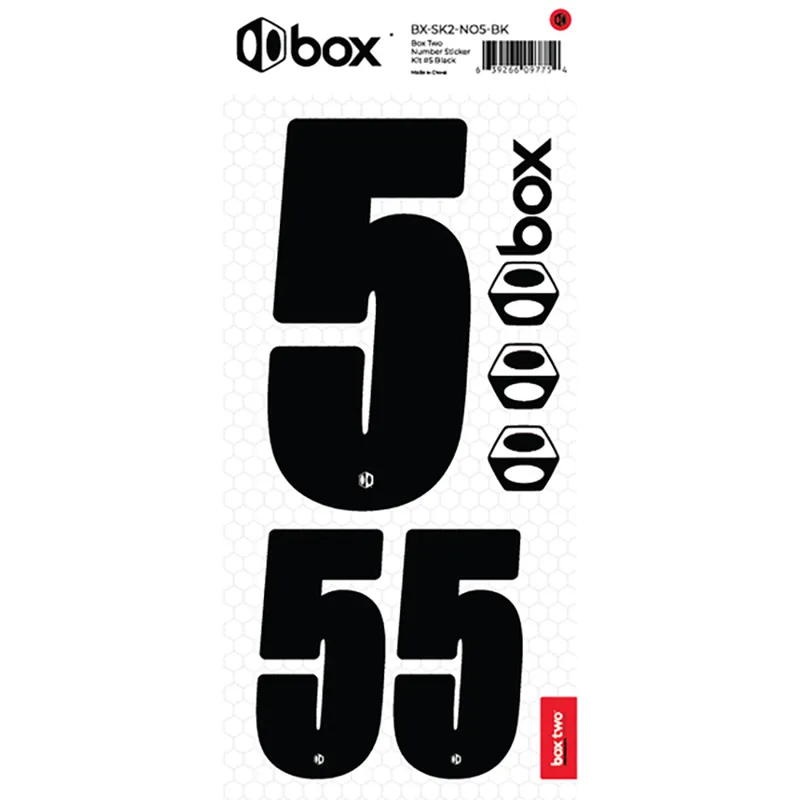 BOX Two Number Sticker Kits Black-1