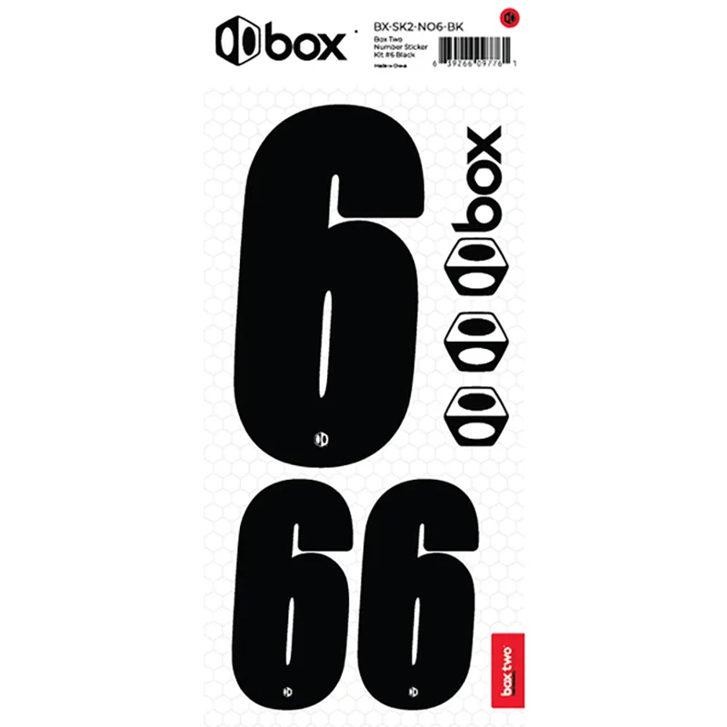 BOX Two Number Sticker Kits Black-7