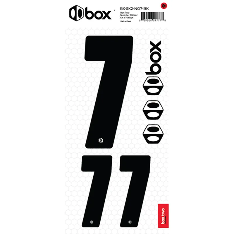 BOX Two Number Sticker Kits Black-8