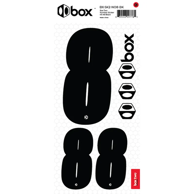 BOX Two Number Sticker Kits Black-2