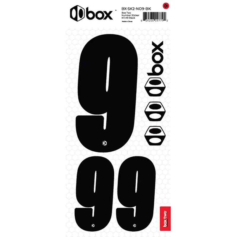 BOX Two Number Sticker Kits Black-3