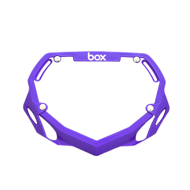 BOX Two BMX Number Plate - Purple Small