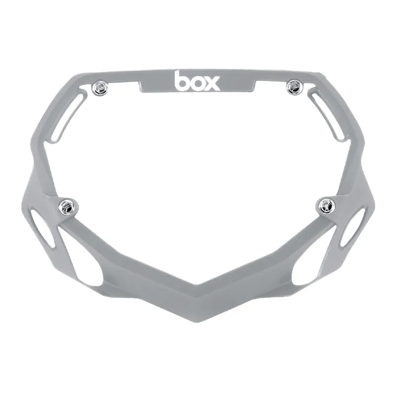 BOX Two BMX Number Plate Grey Small
