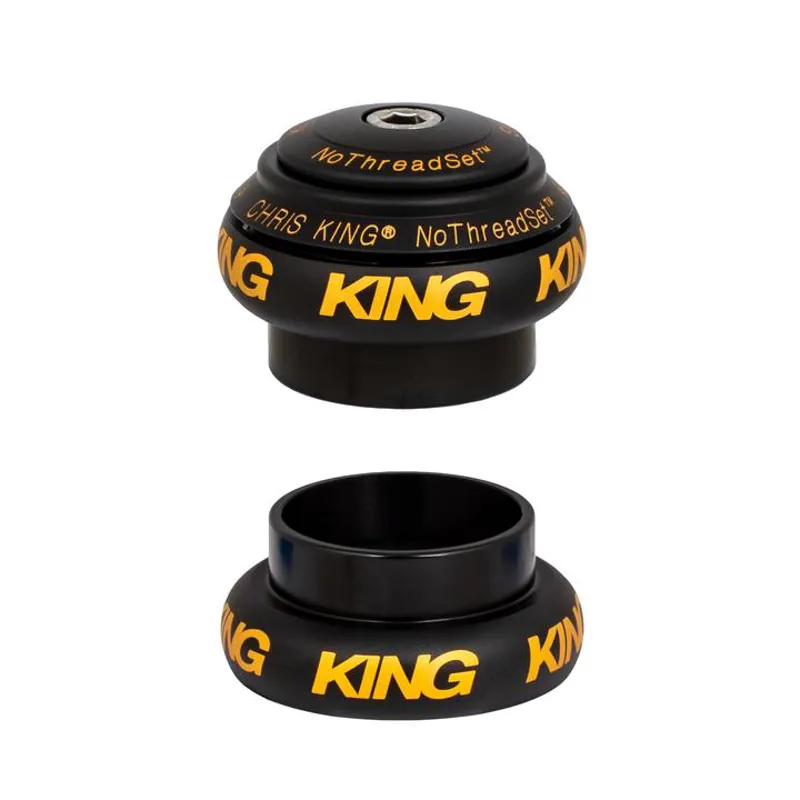 新品!!　クリスキング　限定モデル！　CHRIS KING NoThreadSet Two Tone Black Gold　オーバーサイズ　1 1/18 Chris King / No Thread Set Two Tone Black Gold / Tapered