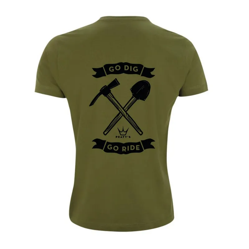 Peaty's Go Dig Go Ride T-Shirt est Green -1