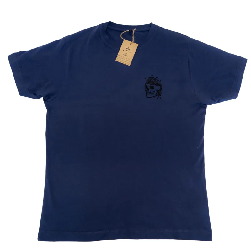 Peaty's Skull T-Shirt Light Navy