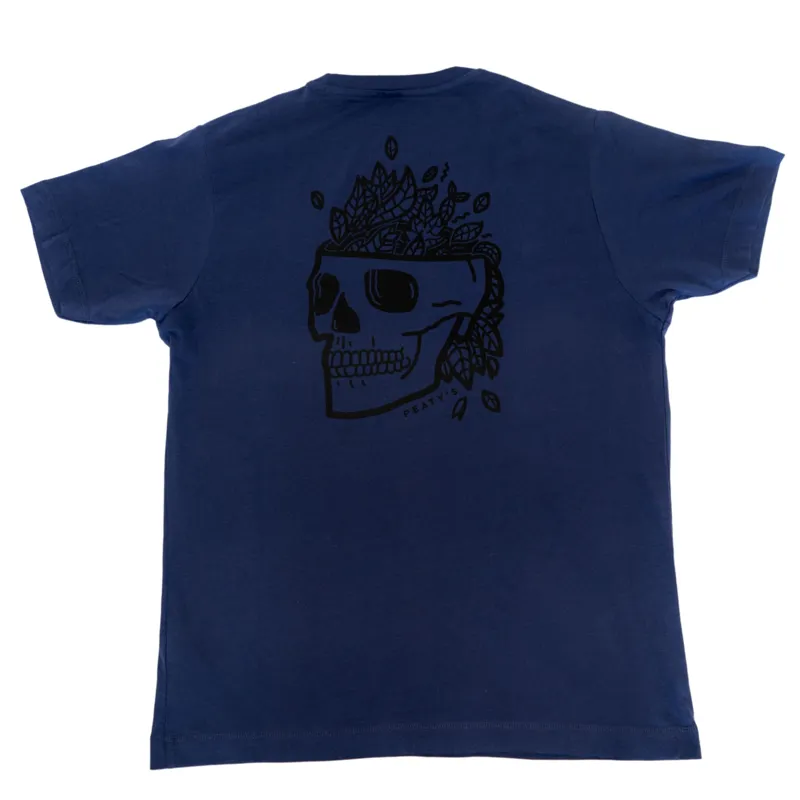 Peaty's Skull T-Shirt Light Navy-1