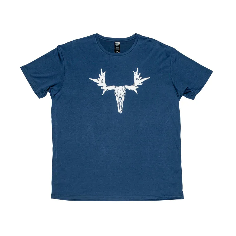 Race Face Moose Short Sleeve T Shirt in Blue