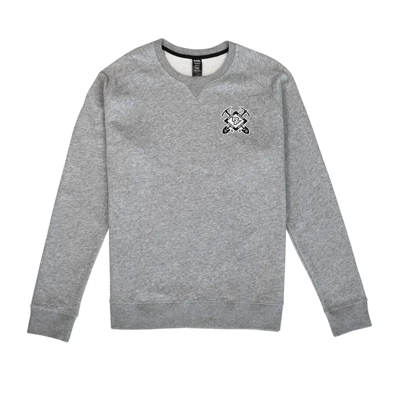 Race Face Crest Crew Sweater in Grey