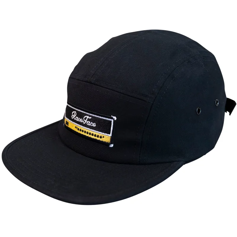Race Face Amped 5 Panel Hat in Black