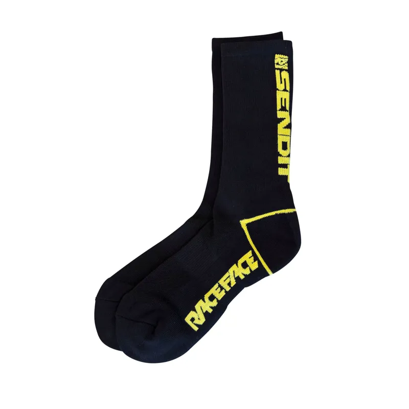 Race Face Send It Sock in Black
