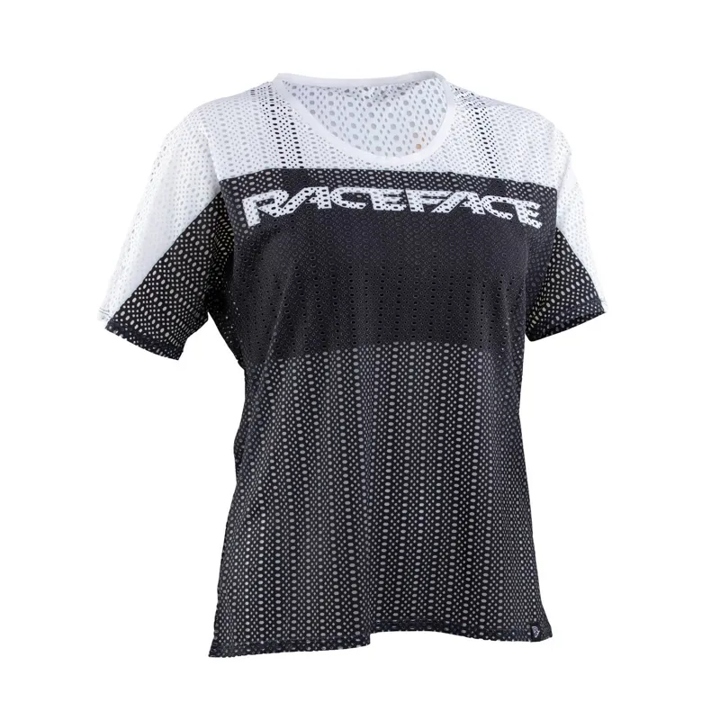 Race Face Maya Womens Short Sleeve Mesh Jersey in White 
