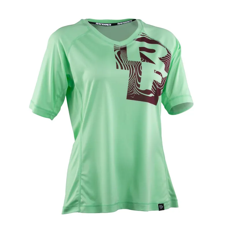 Race Face Nimby Womens Short Sleeve Jersey in Green