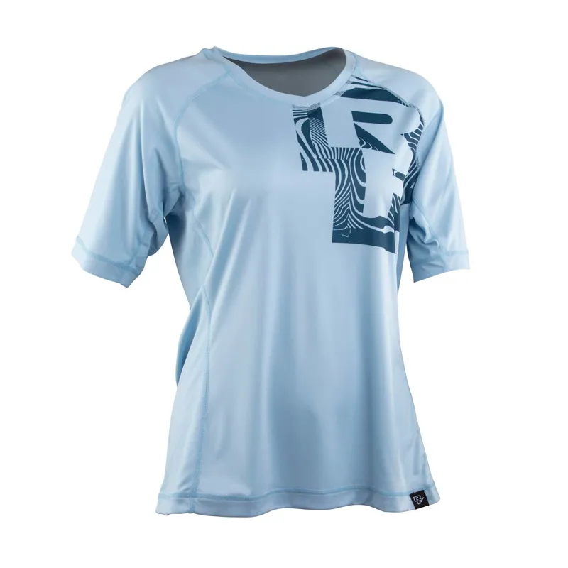 Race Face Nimby Womens Short Sleeve Jersey in Blue 