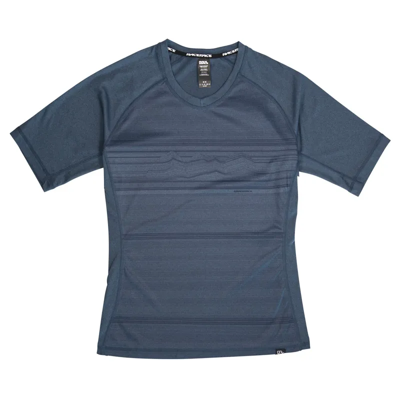 Race Face Nimby Womens Short Sleeve Jersey in Blue