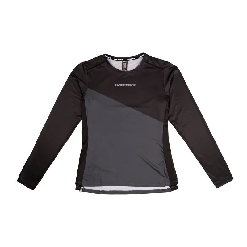Race Face Diffuse Womens Long Sleeve Jersey in Black